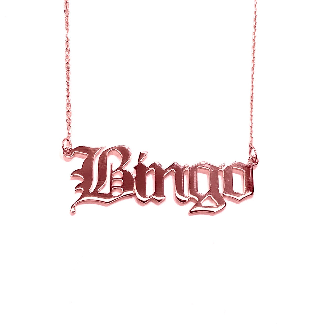 Custom Name Necklace: Old English