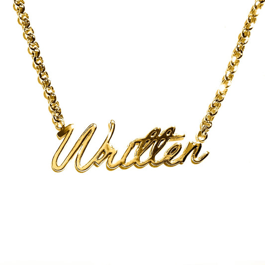 Custom Name Necklace: Written