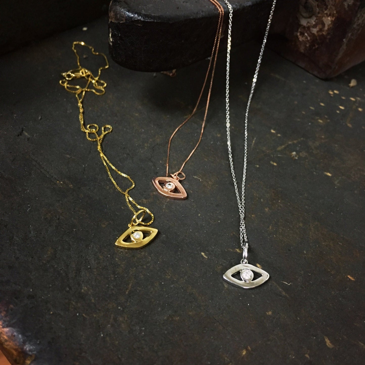 Diamond Evil Eye Pendant