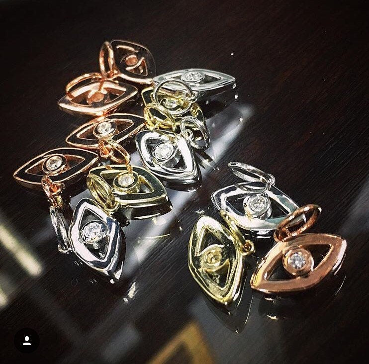 Diamond Evil Eye Pendant