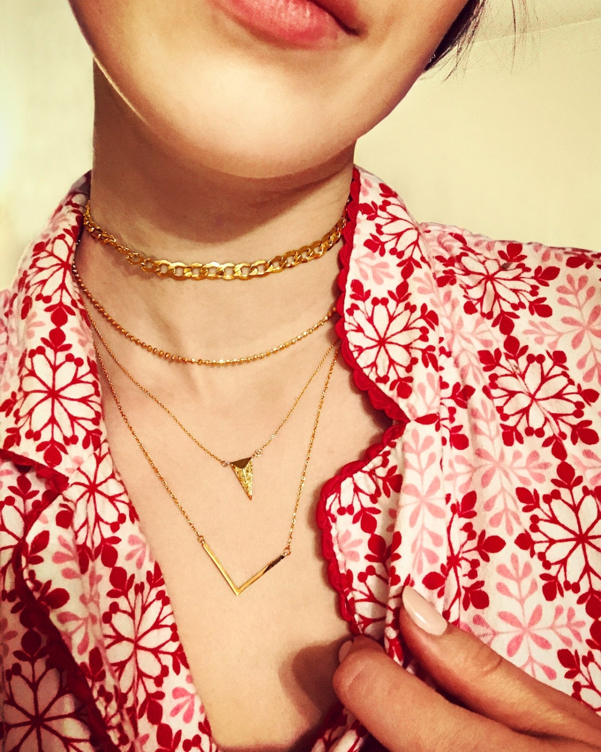 V Bar Necklace