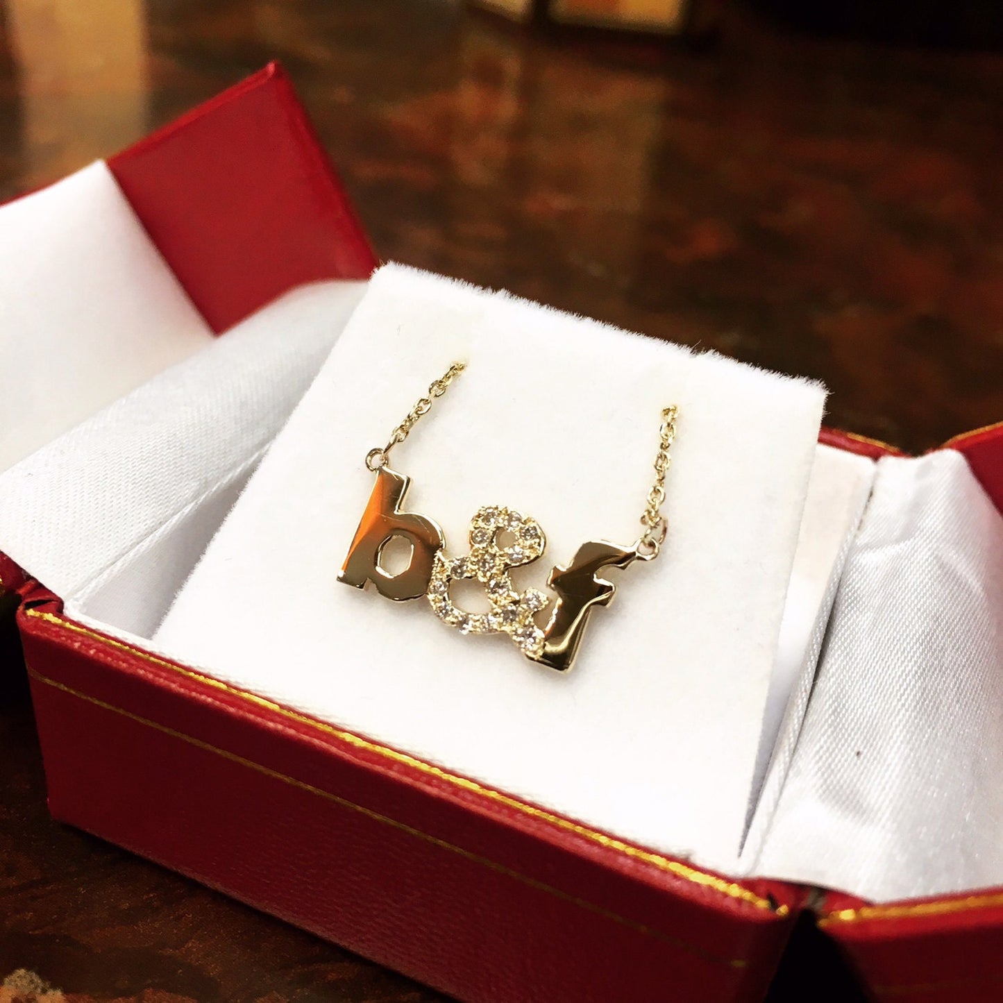 Initial & Diamond & Necklace