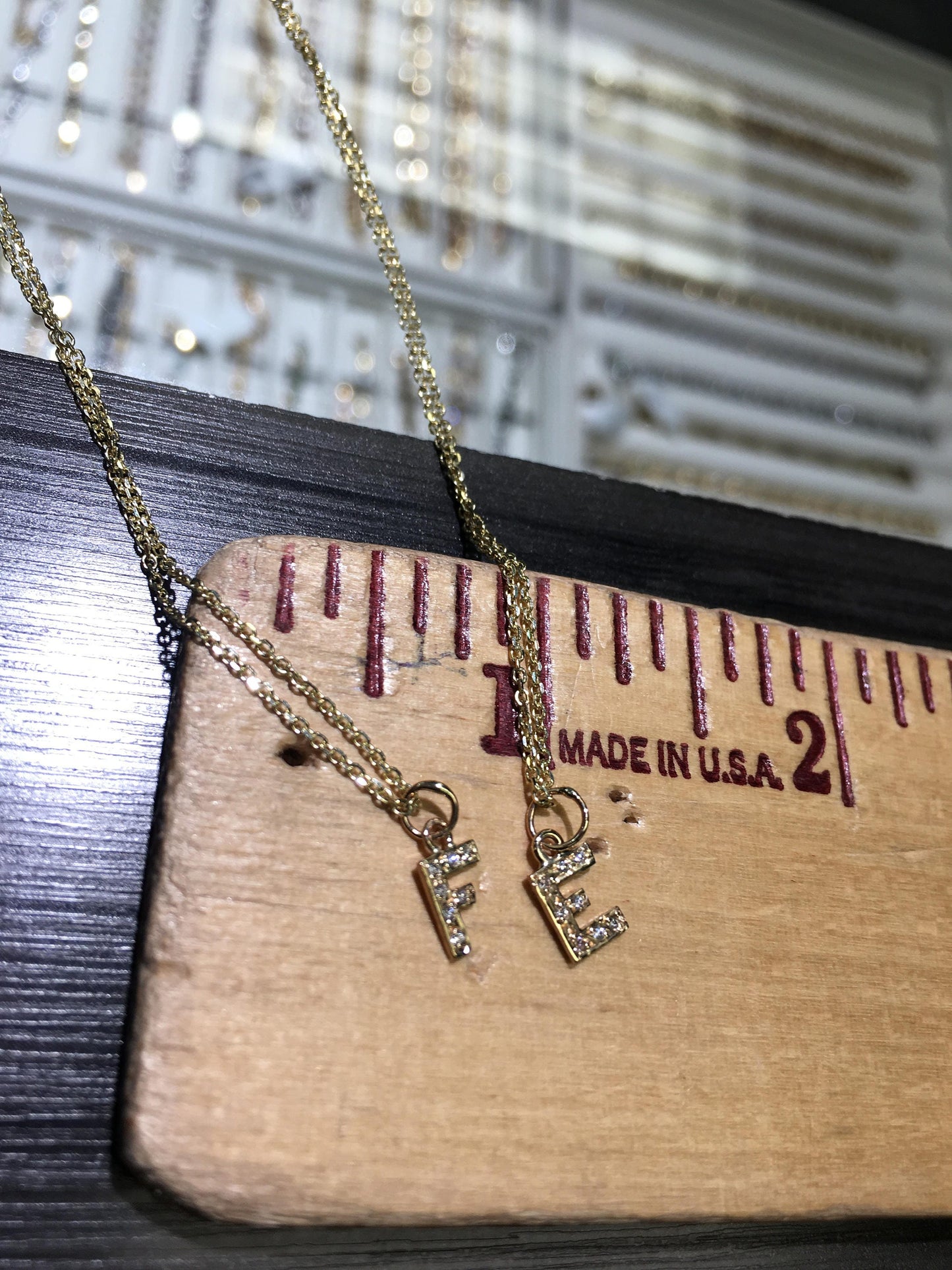 Petite Diamond Initial Pendant