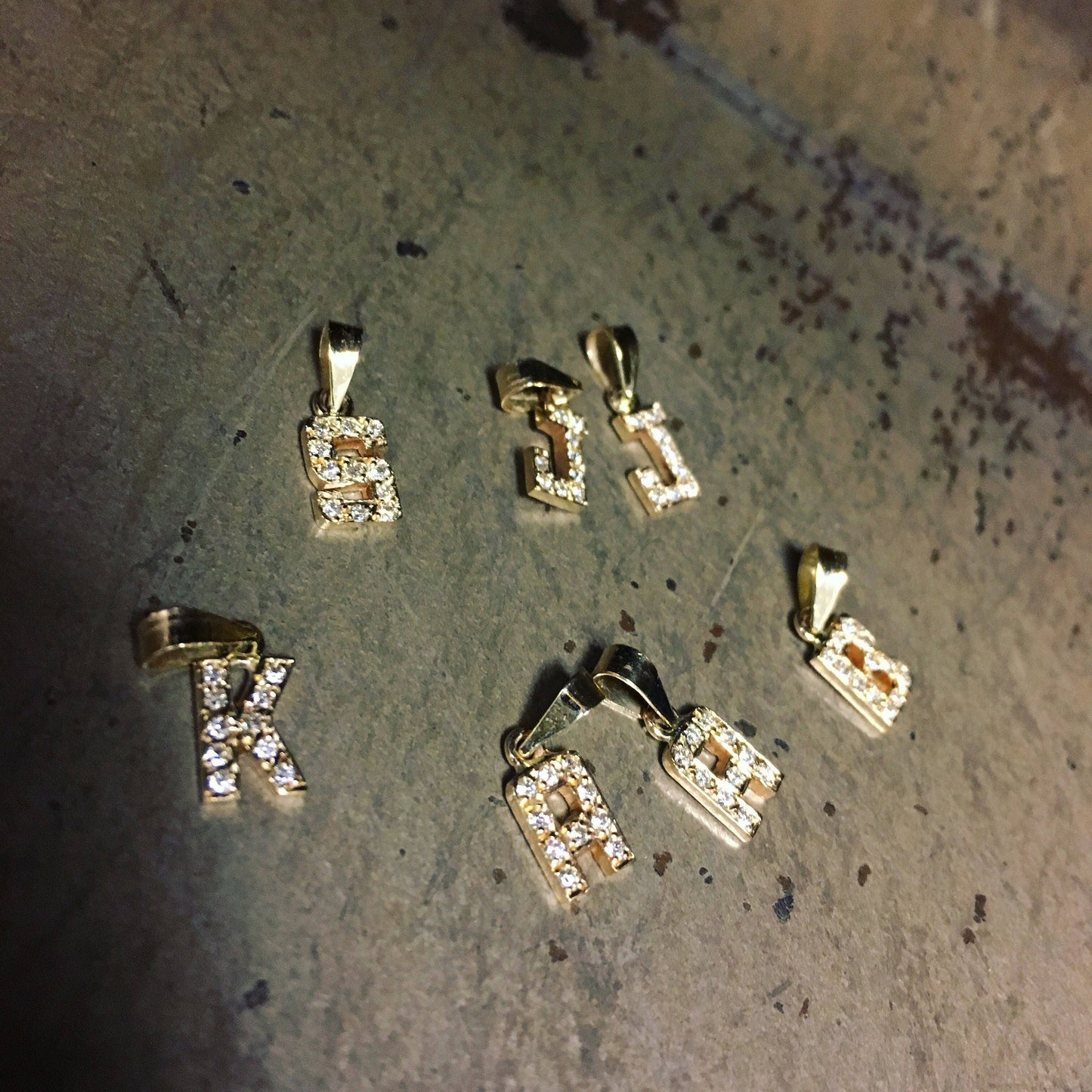 Petite Diamond Initial Pendant