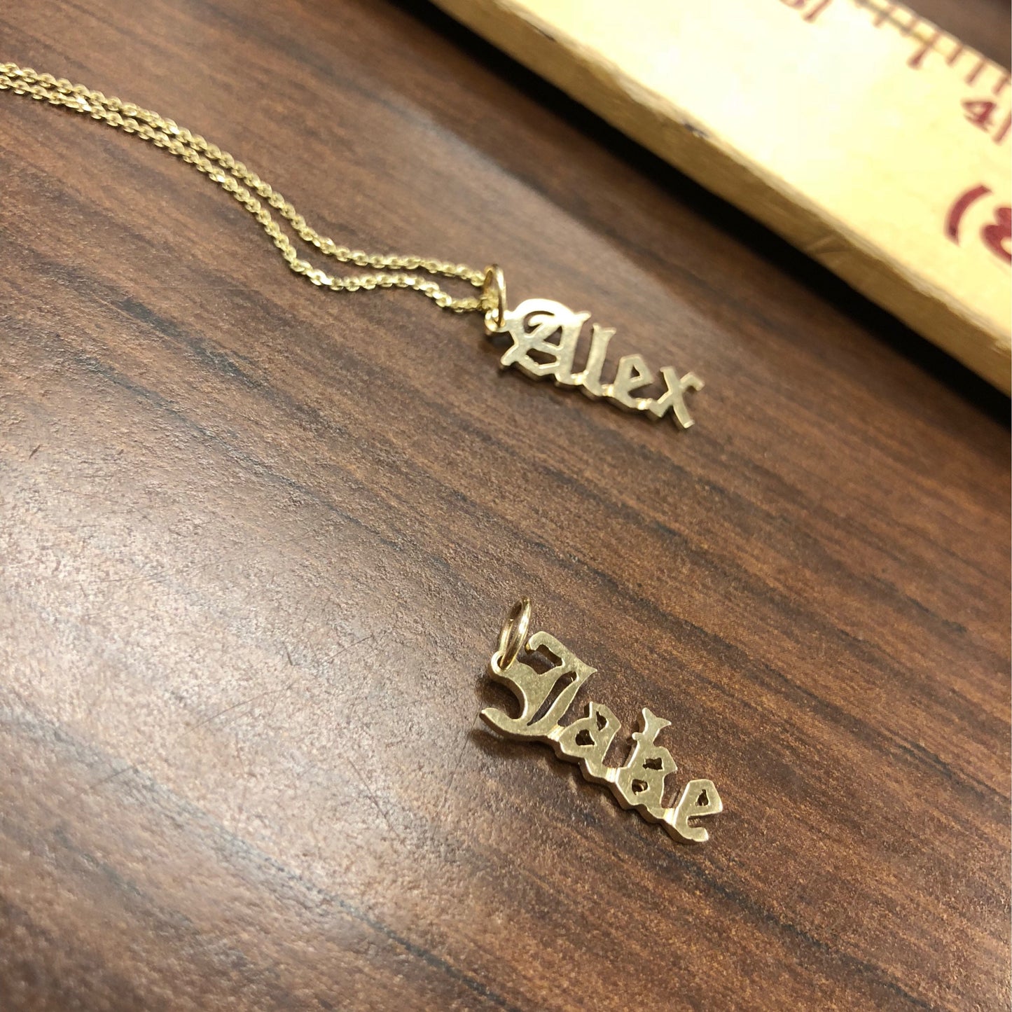 Custom Hanging Name Necklace