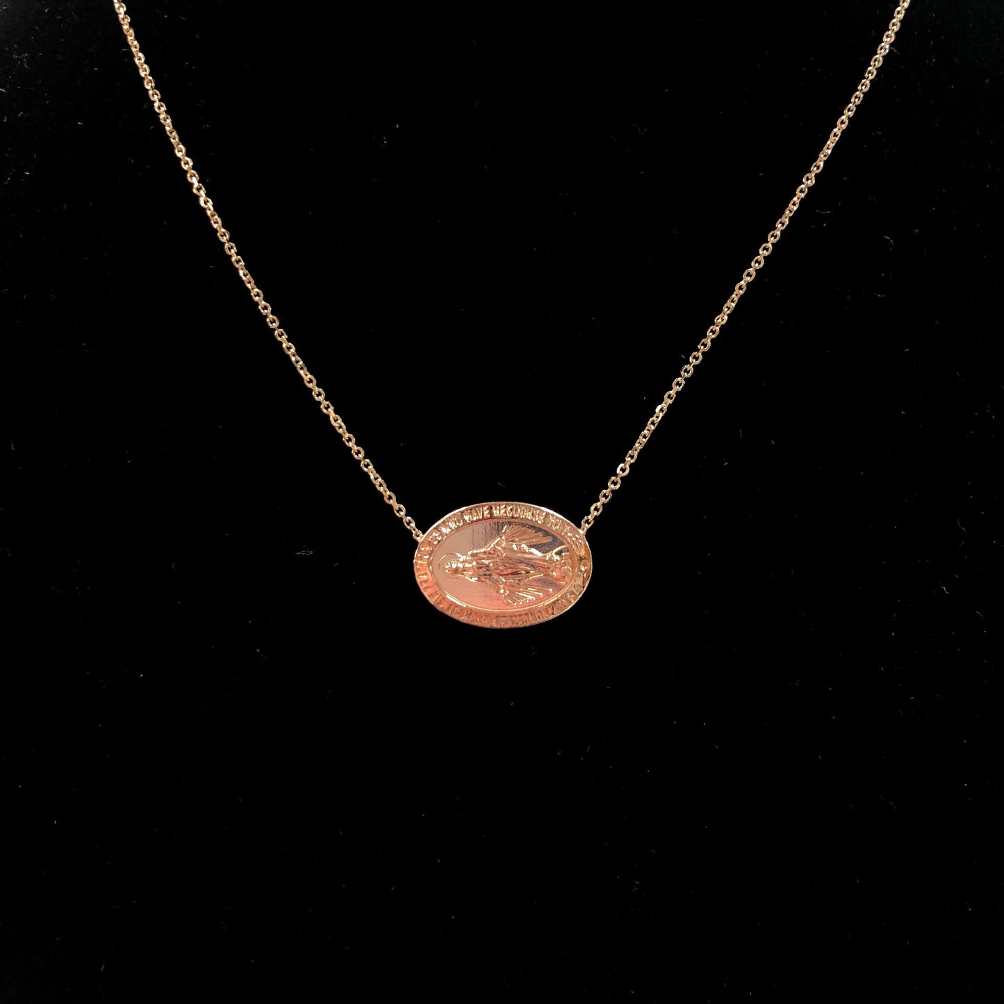 Sideways Mary Necklace