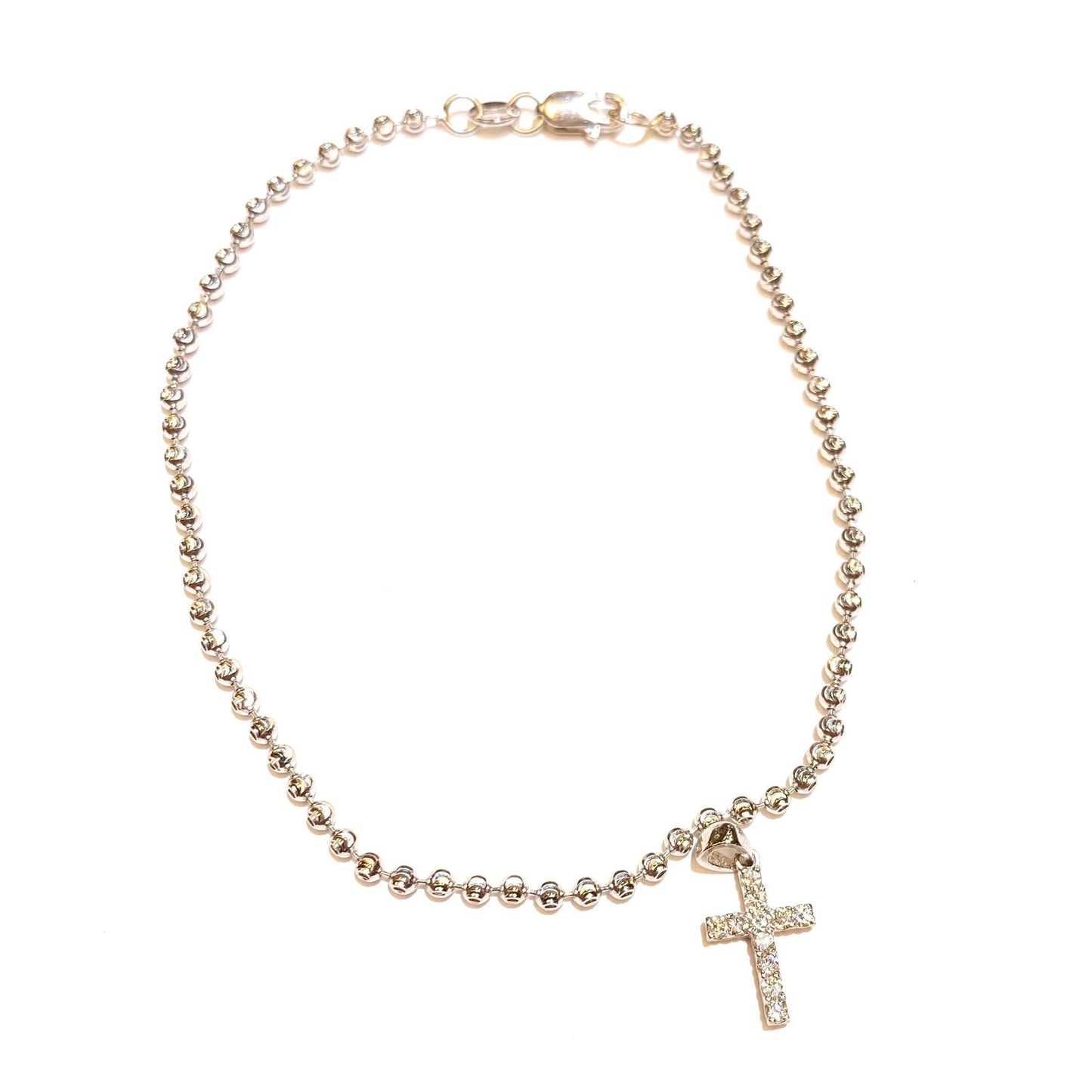 Cassie Bracelet with Mini Diamond Cross