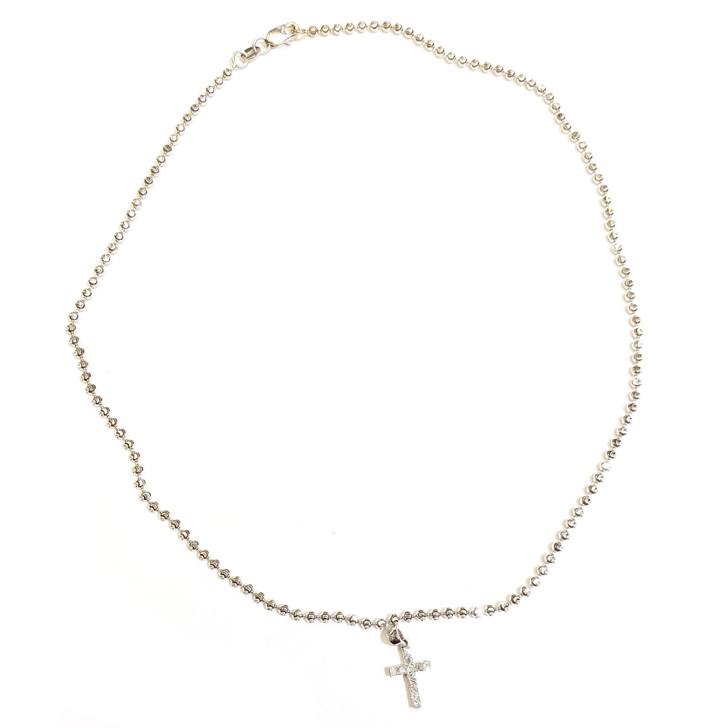 Cassie Choker with Mini Diamond Cross