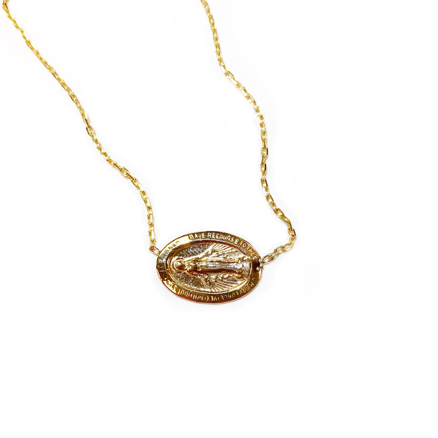 Sideways Mary Necklace