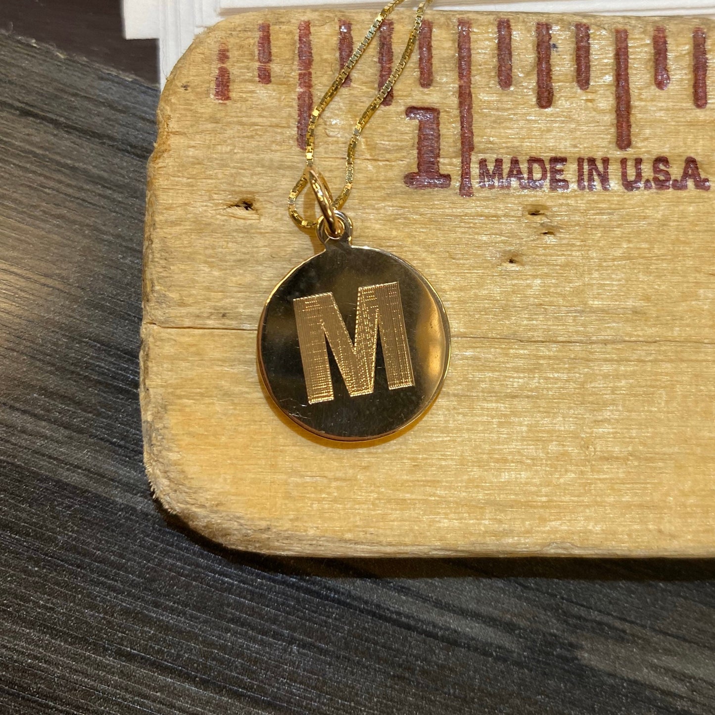 Initial Medallion Pendant