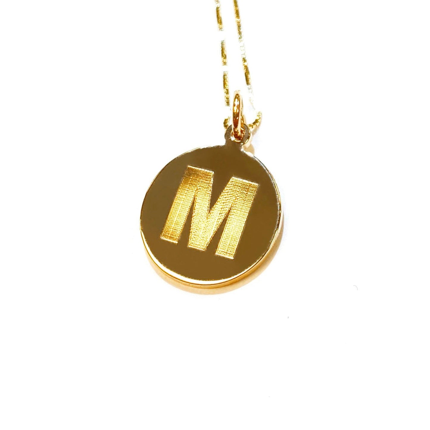 Initial Medallion Pendant