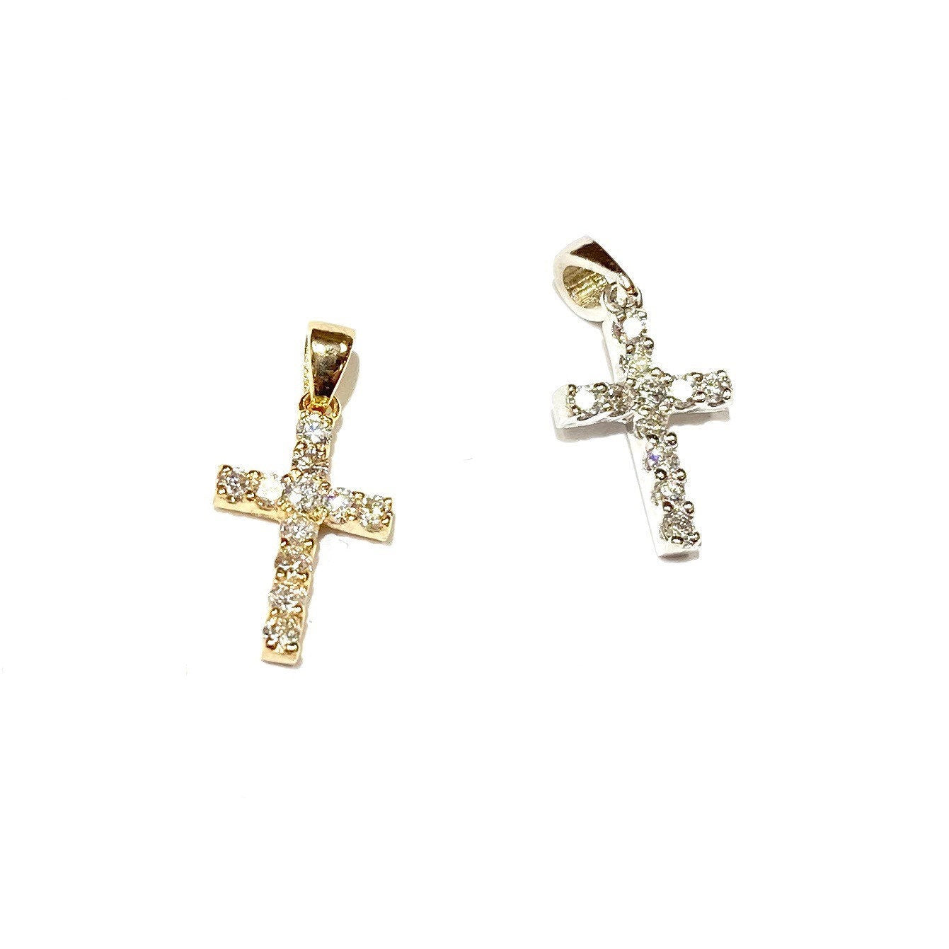 Mini Diamond Cross Pendant