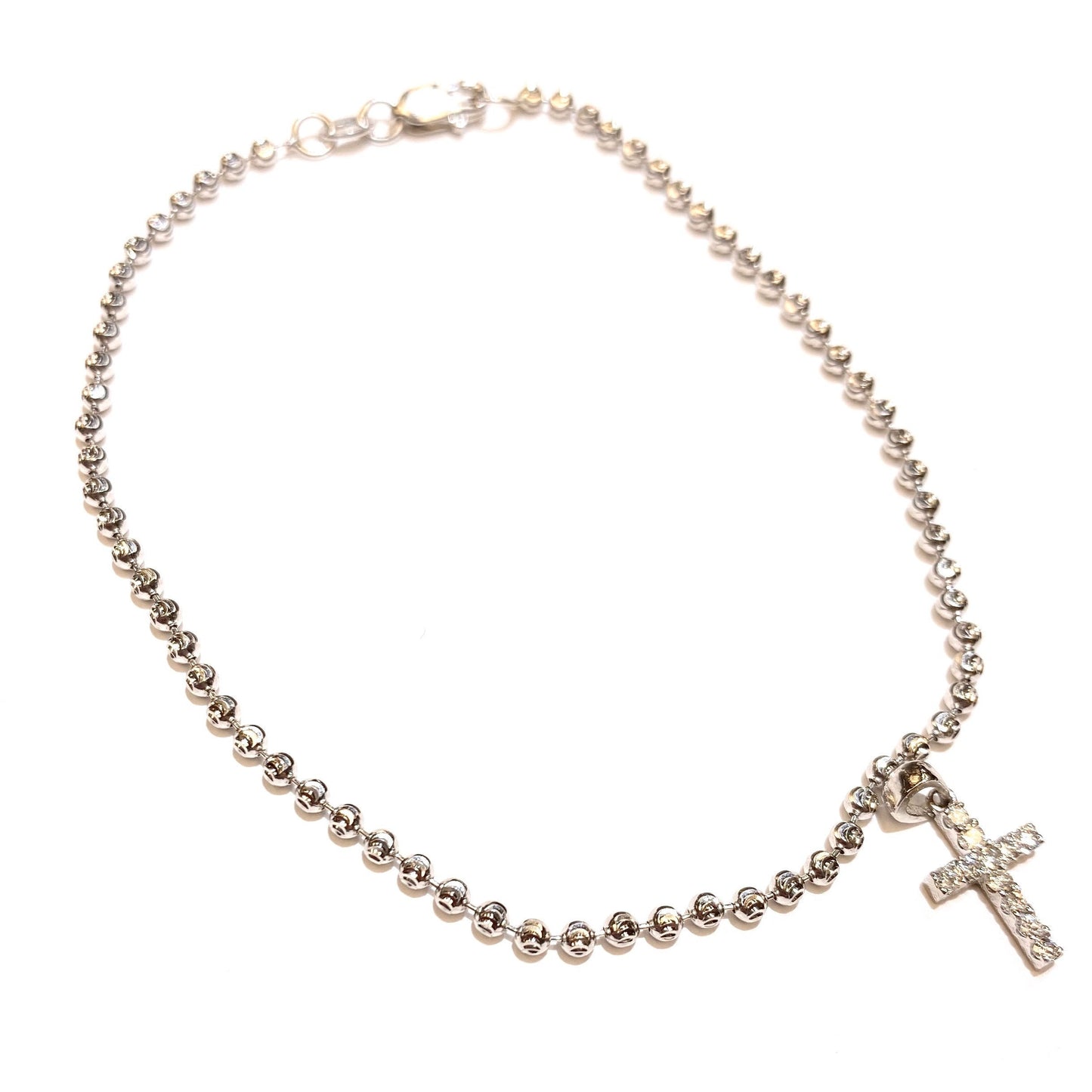 Cassie Bracelet with Mini Diamond Cross