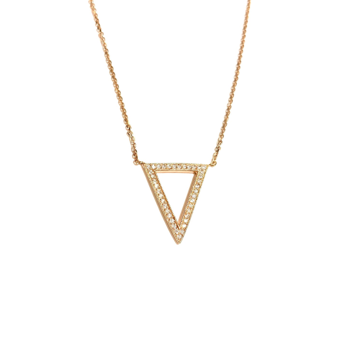 Diamond Triangle Necklace