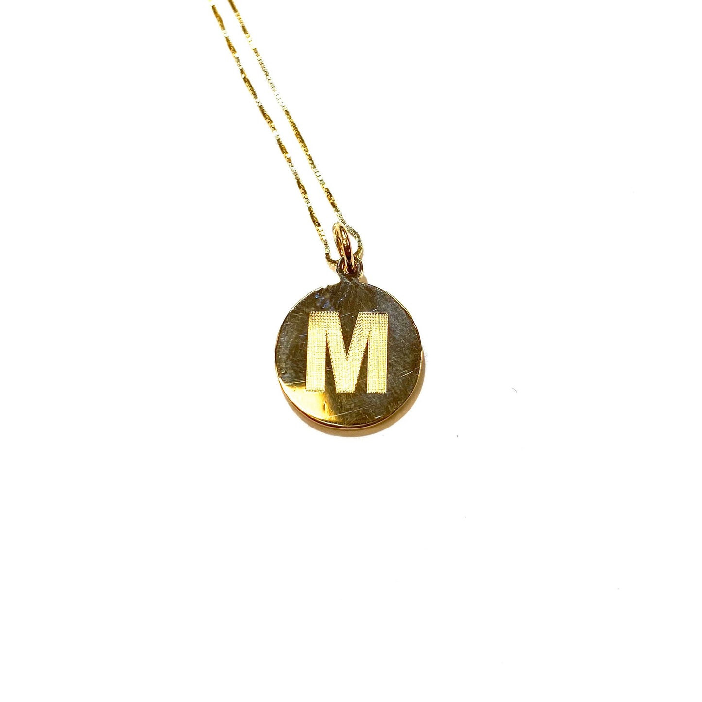 Initial Medallion Pendant
