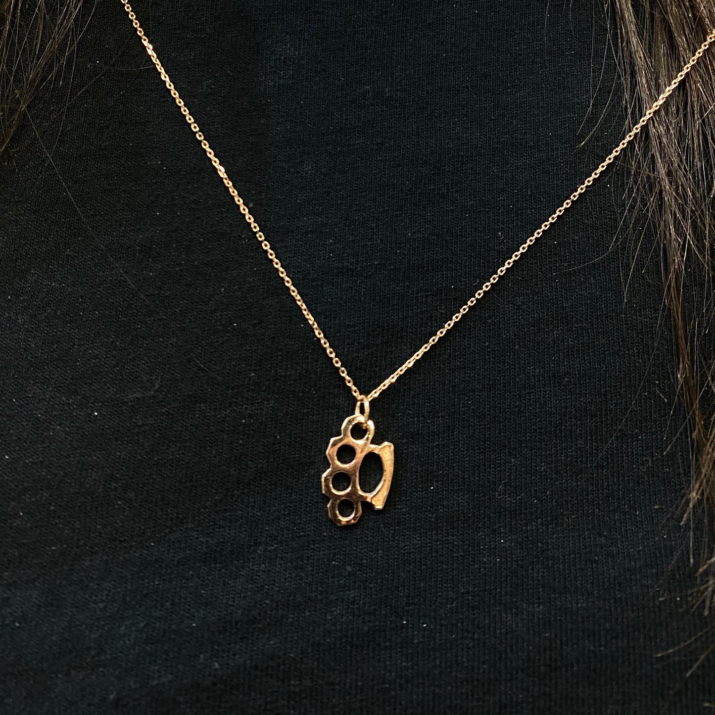 Mini Gold Knuckle Pendant