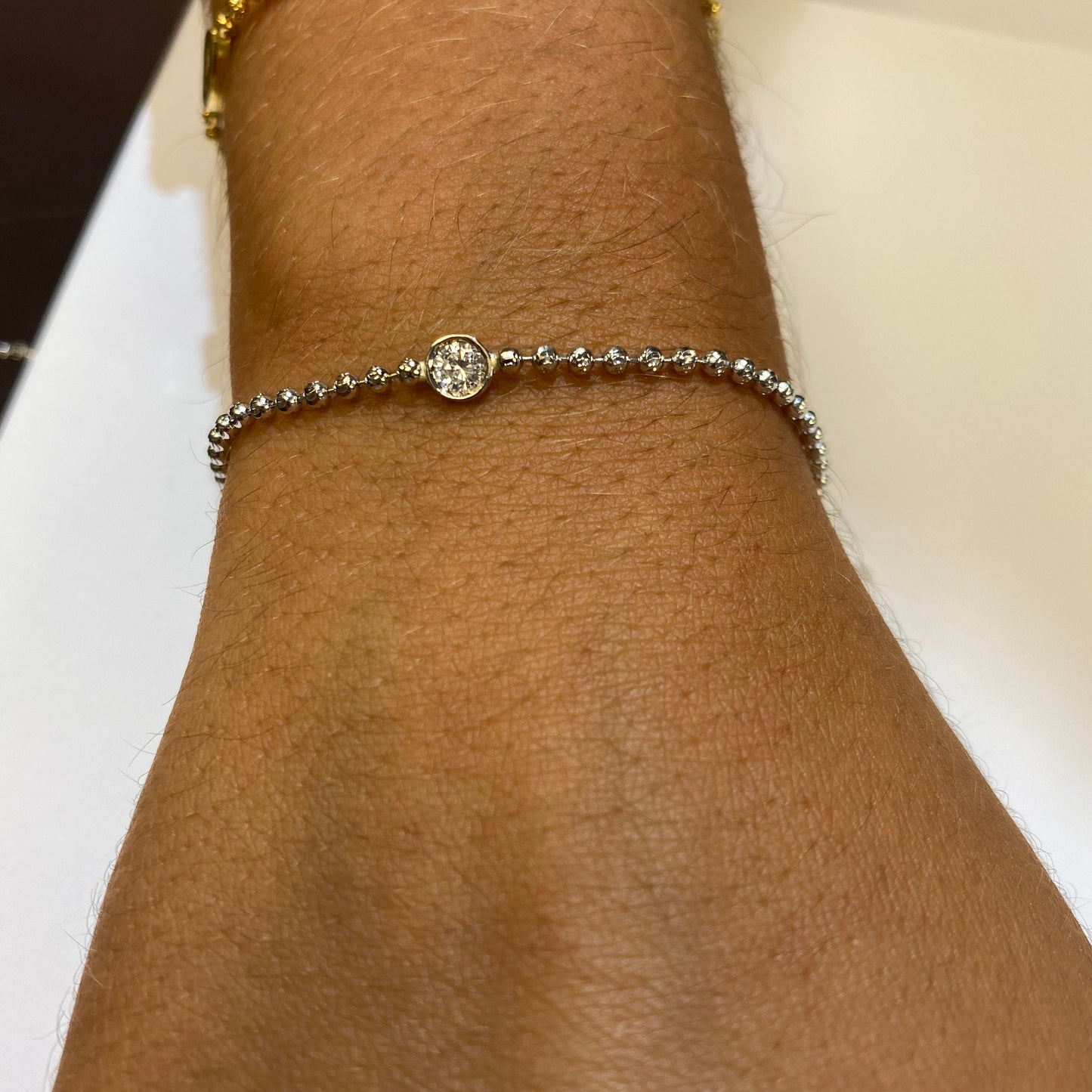 Solo Diamond Bezel Bracelet