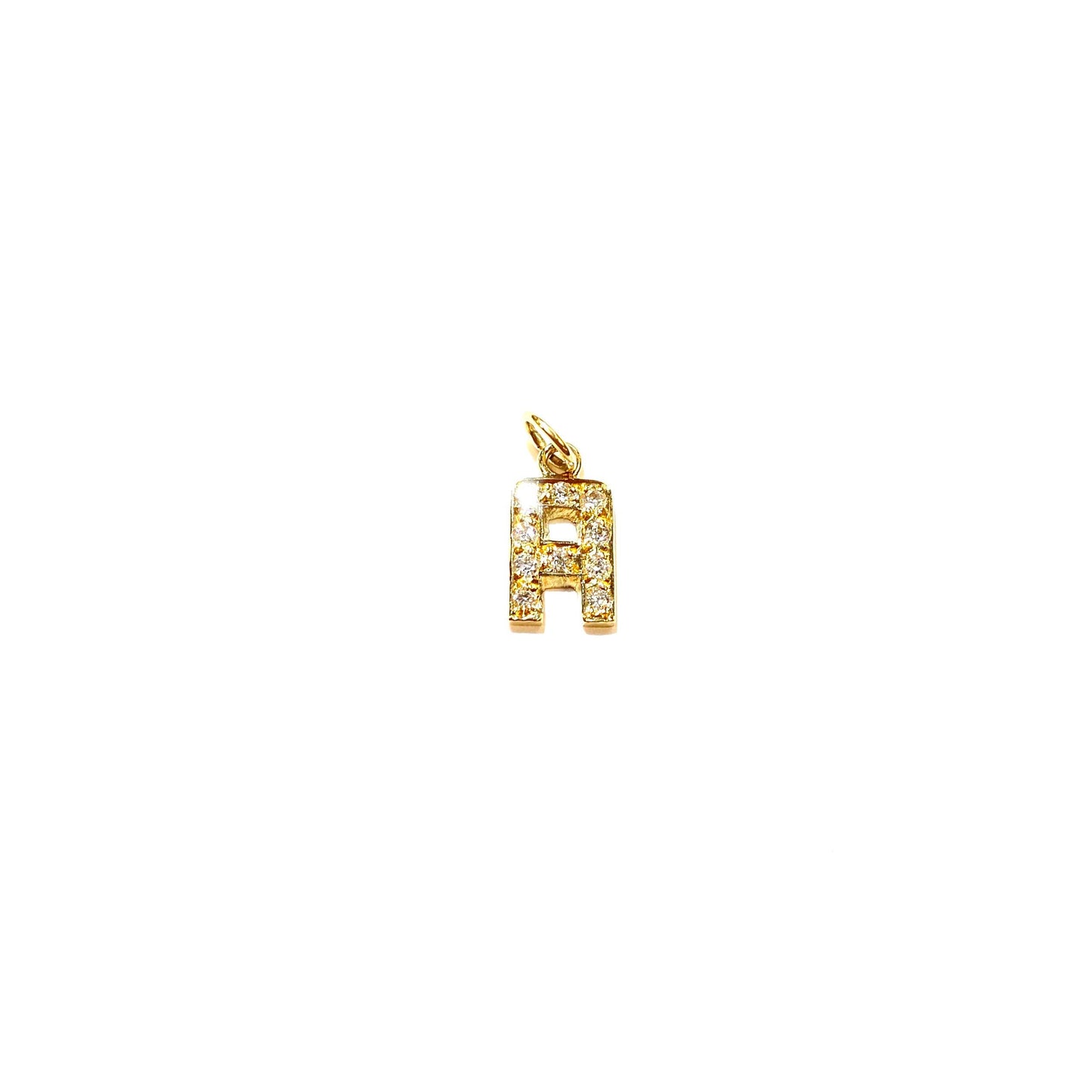 Petite Diamond Initial Pendant