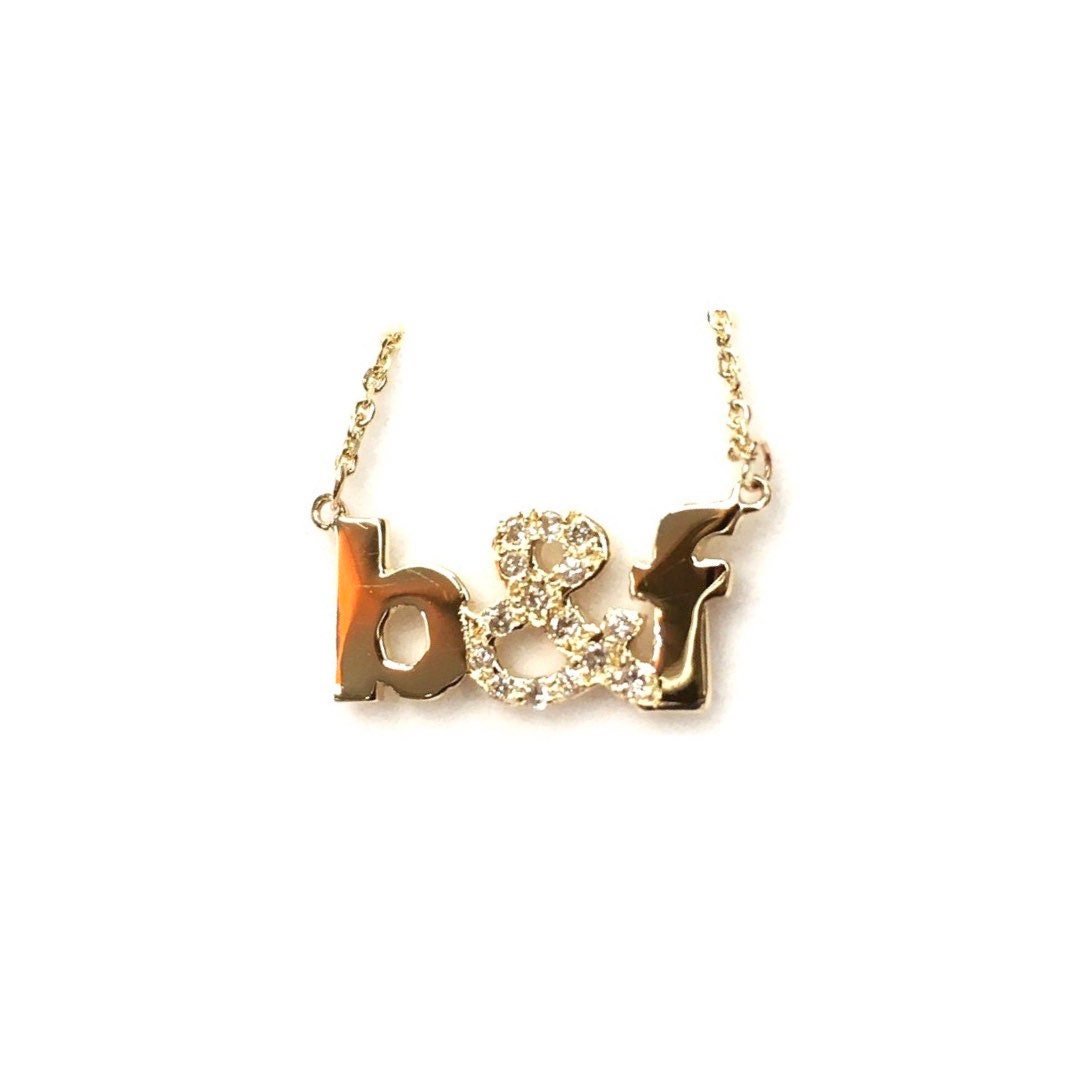 Initial & Diamond & Necklace
