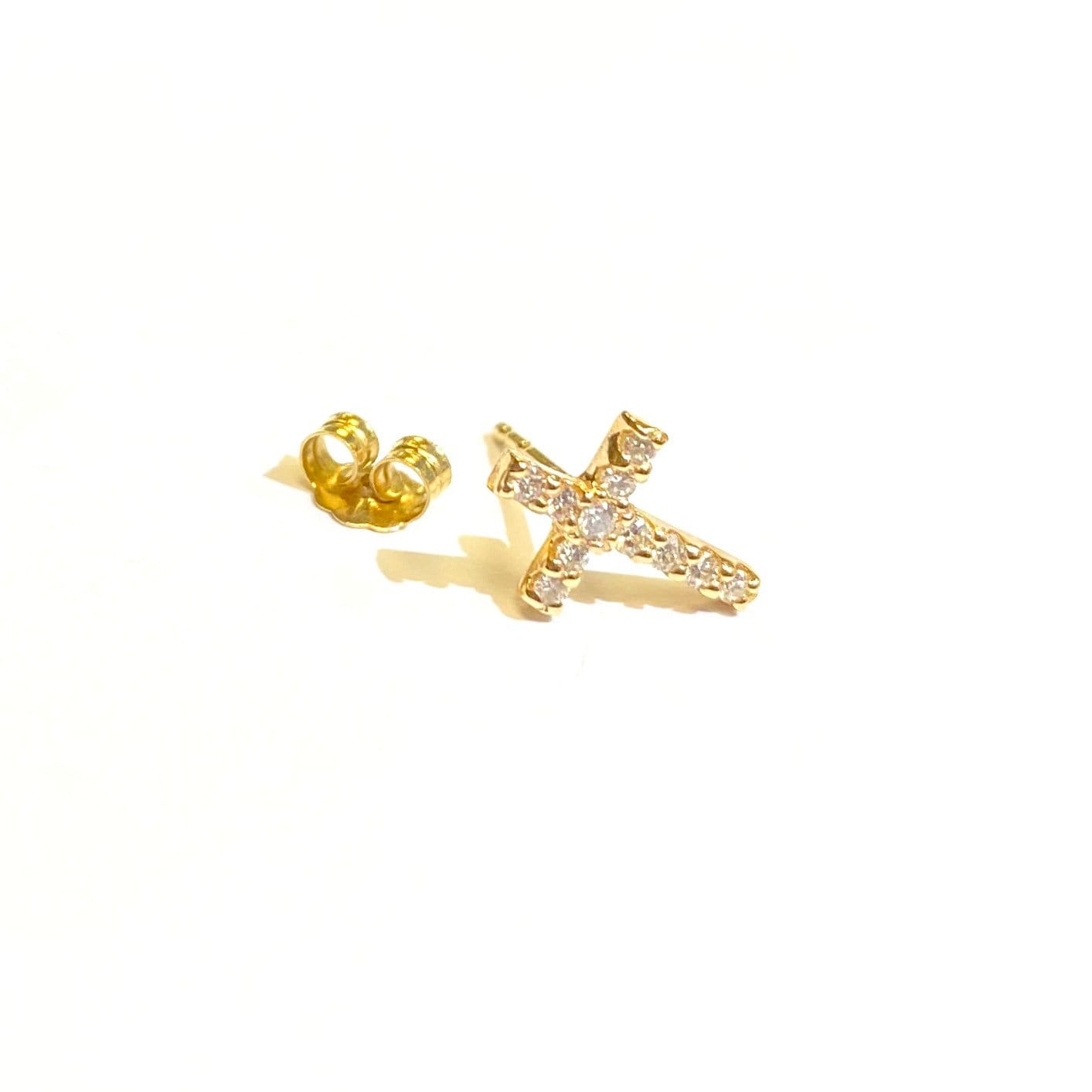 Diamond Cross Stud