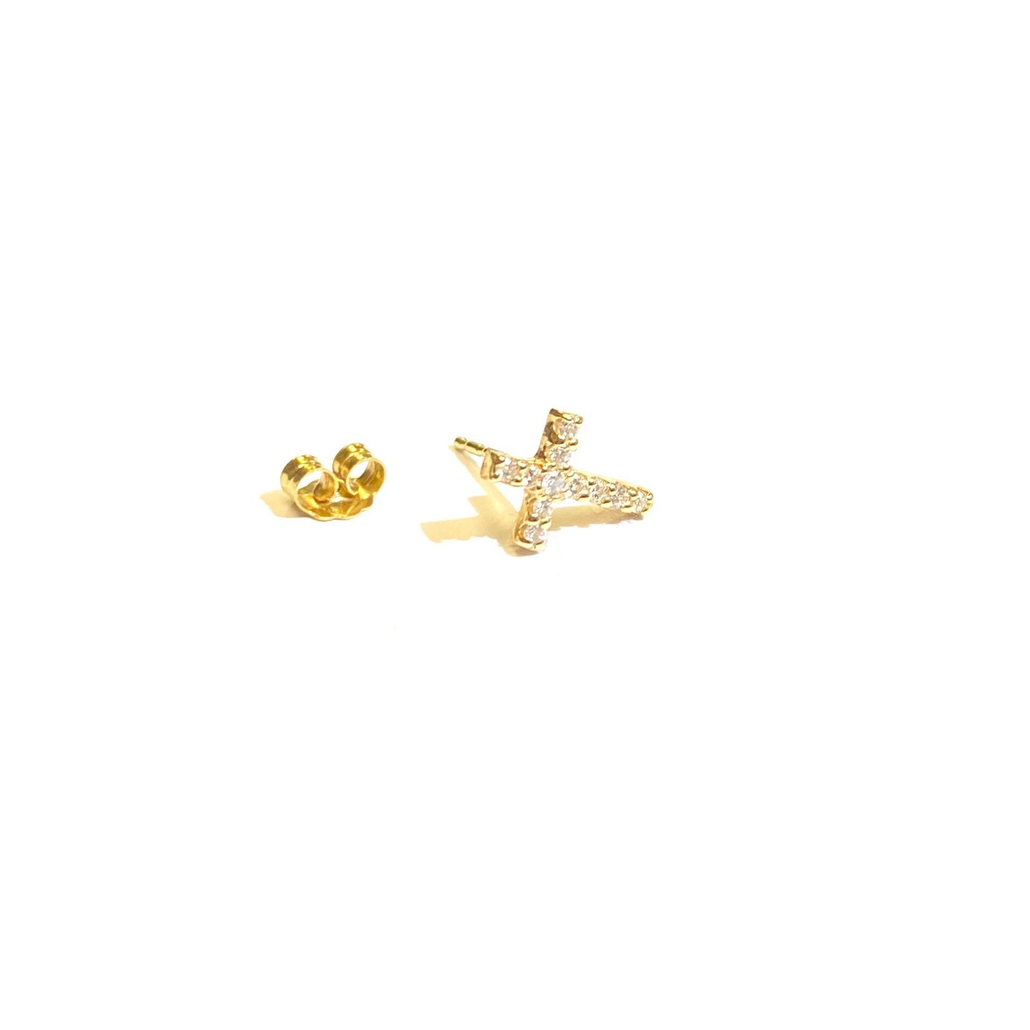 Diamond Cross Stud