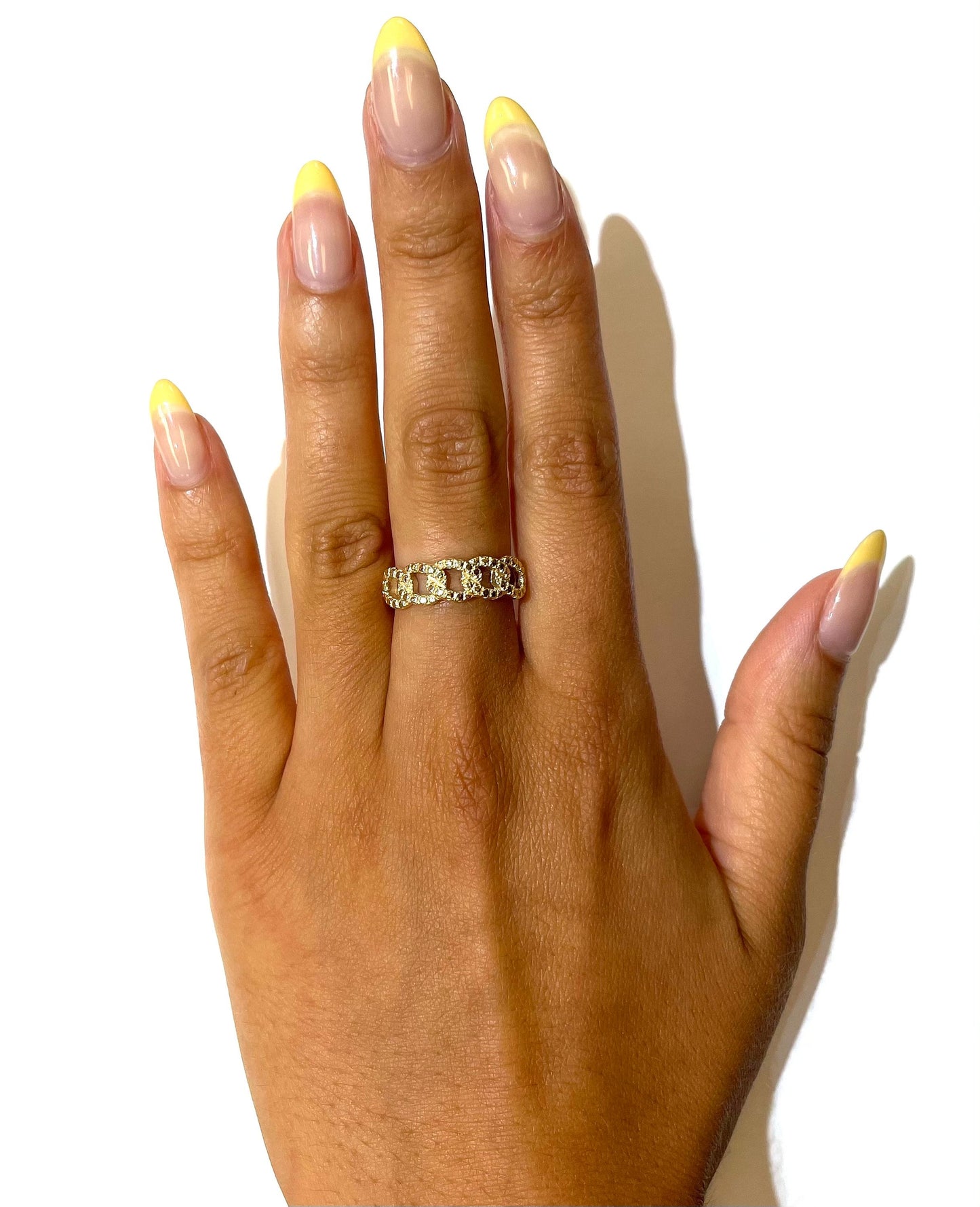 Thick Textured Cuban Ring