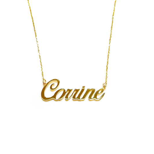 Custom Name Necklace: Cursive