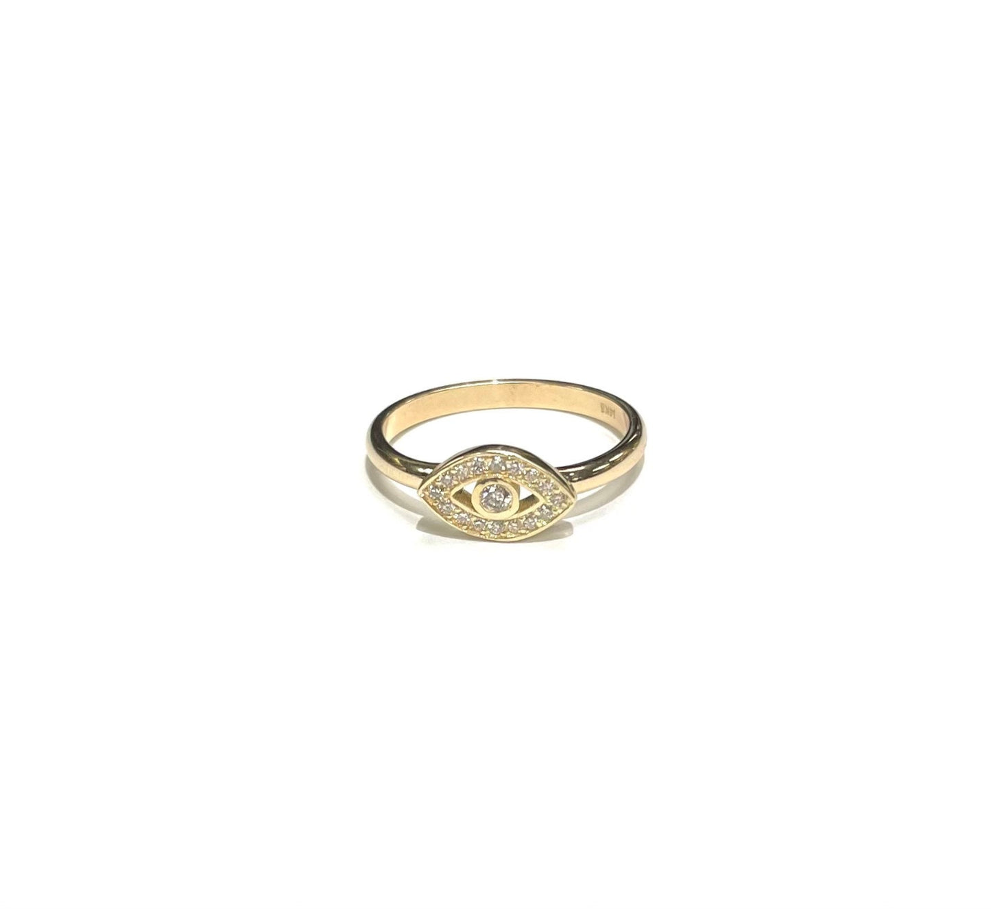 Diamond Evil Eye Ring