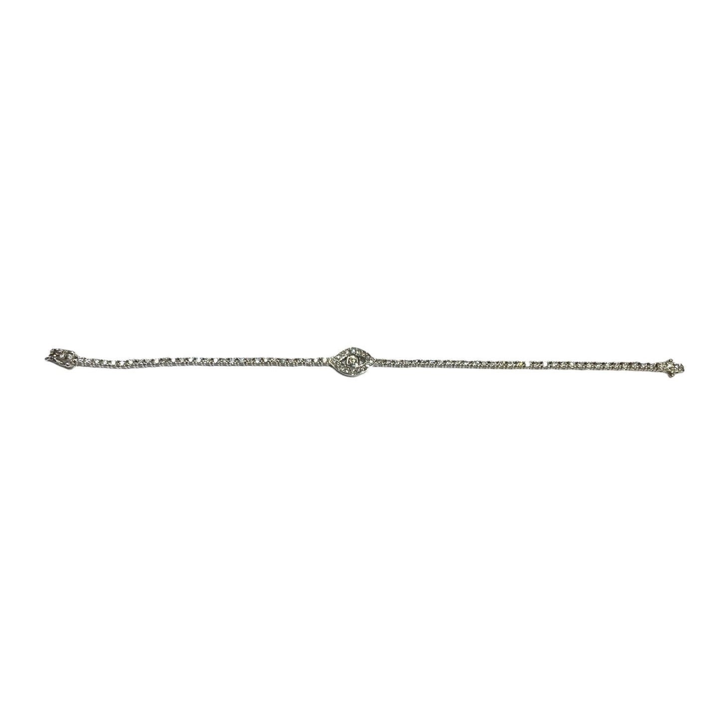 Diamond Evil Eye Tennis Bracelet