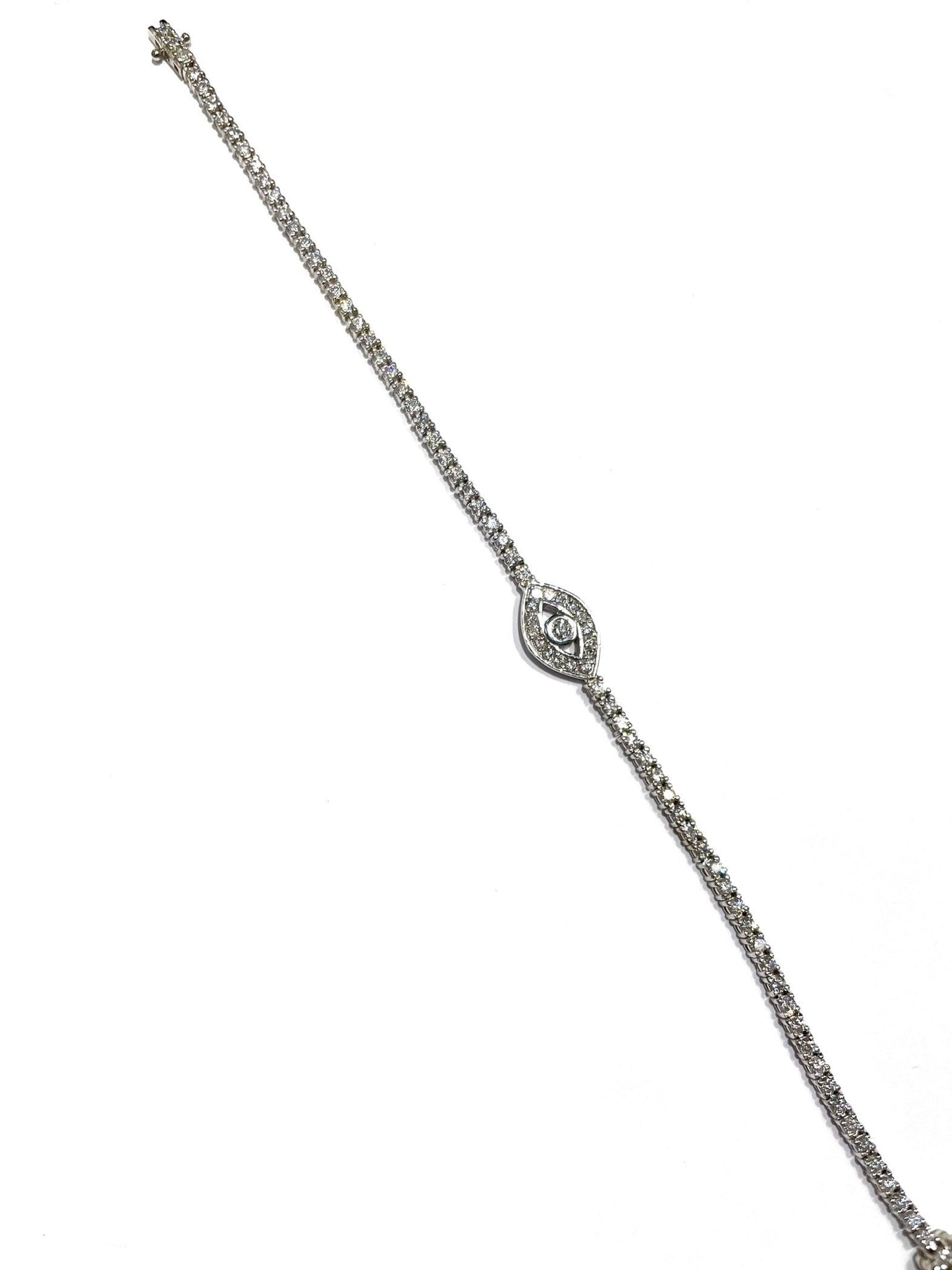Diamond Evil Eye Tennis Bracelet