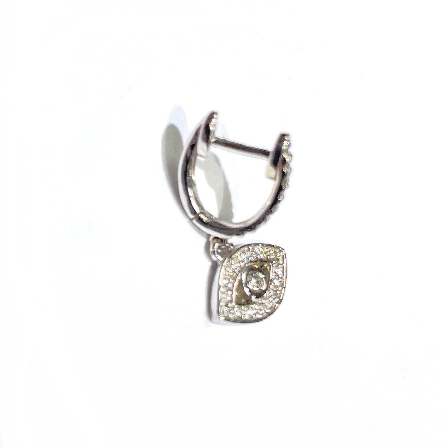 Diamond Evil Eye Huggie