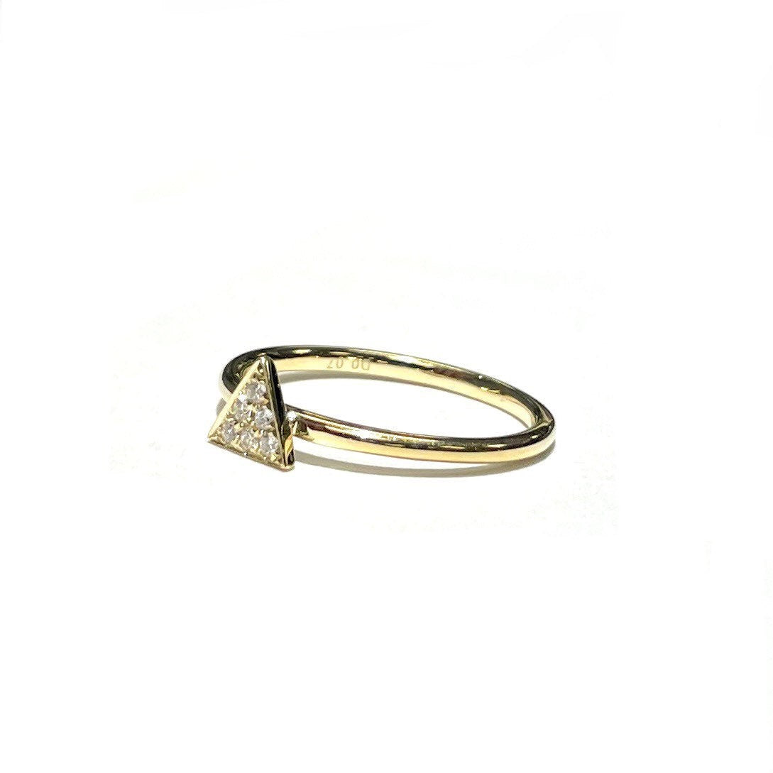 Diamond Triangle Ring
