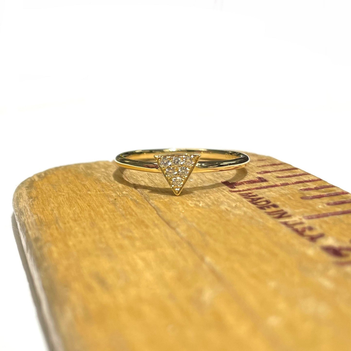 Diamond Triangle Ring