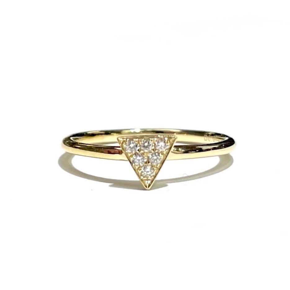 Diamond Triangle Ring