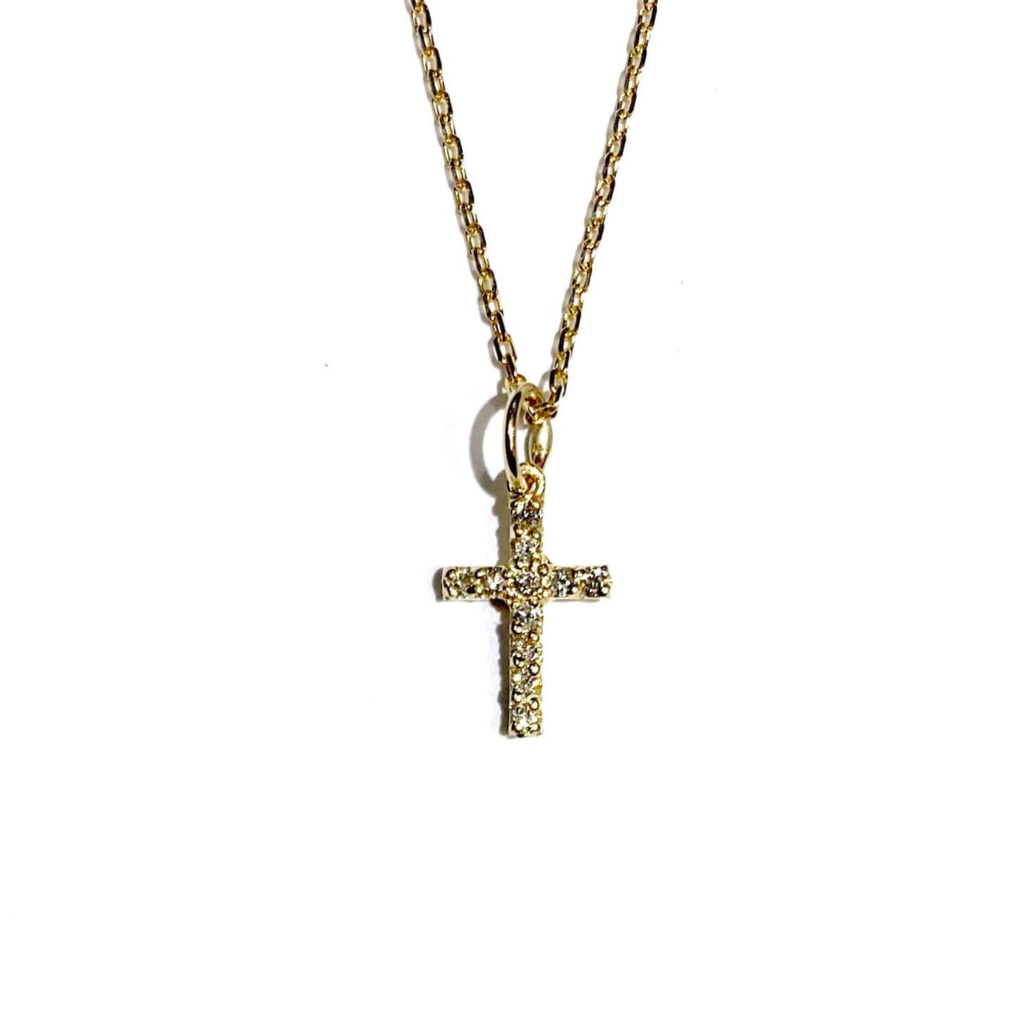 Mini Diamond Cross Pendant