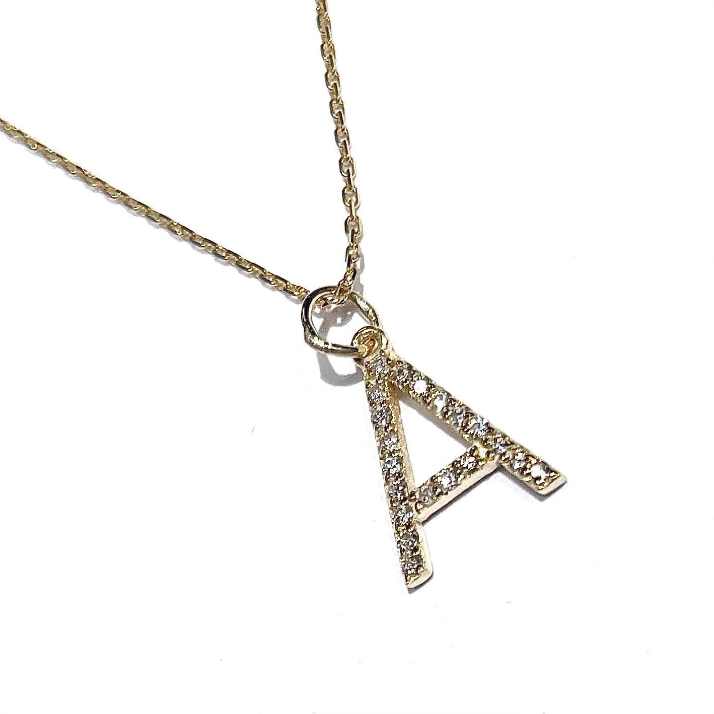 Prong Set Diamond Initial