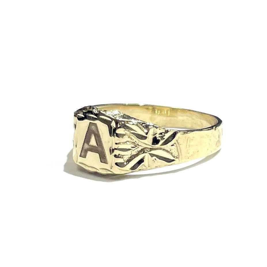 Initial Signet Ring