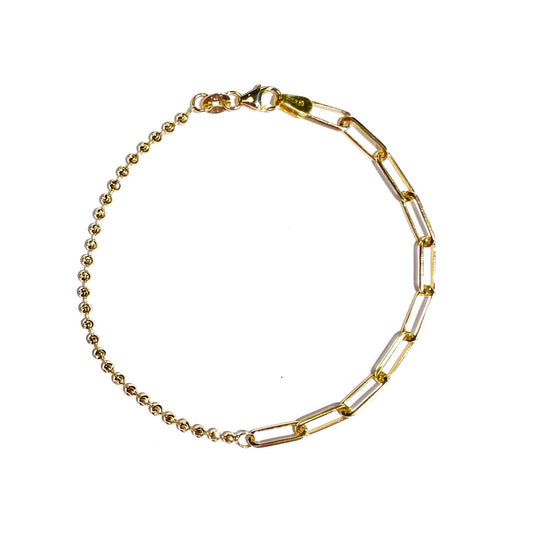 Half PaperClip Half Cassie Bracelet