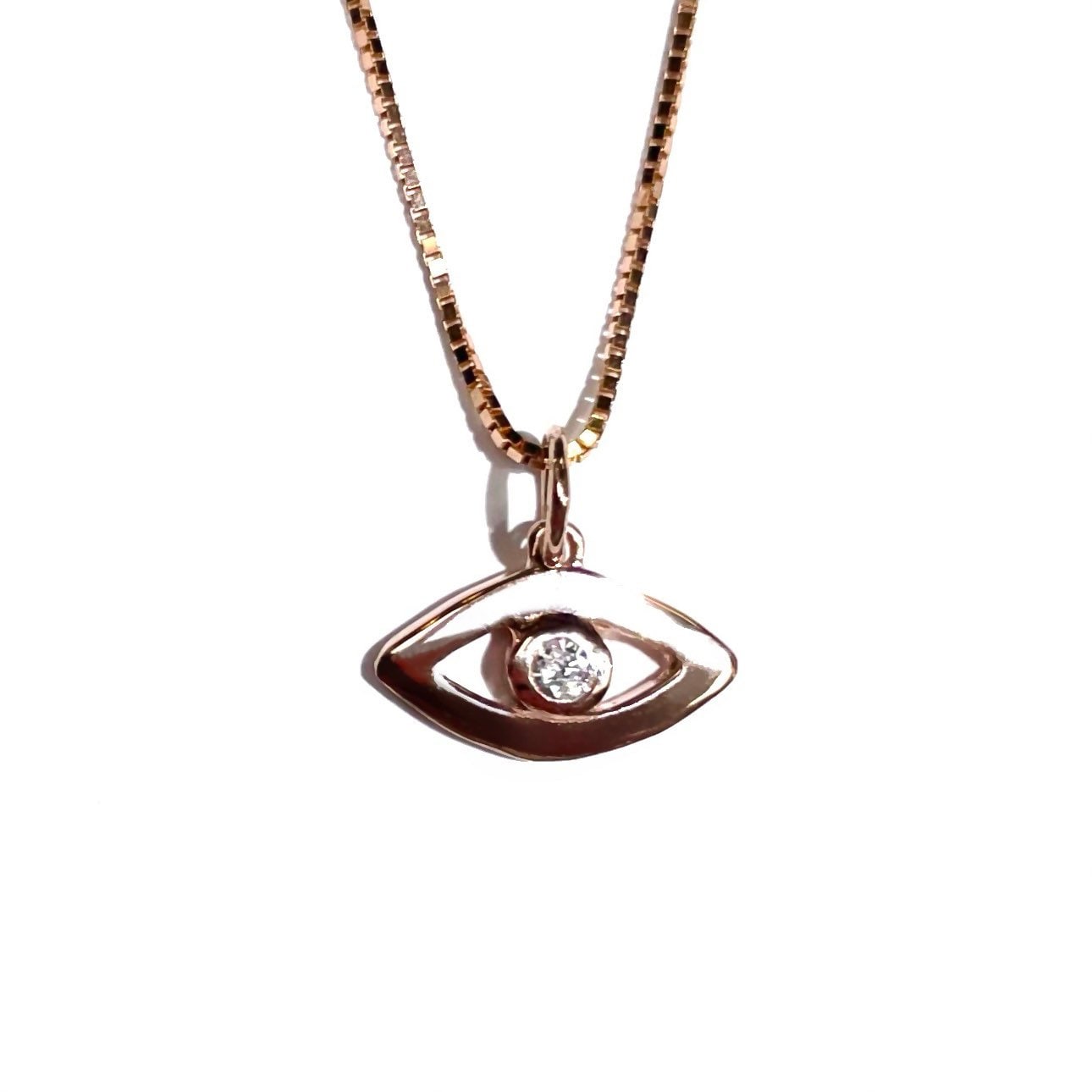 Diamond Evil Eye Pendant