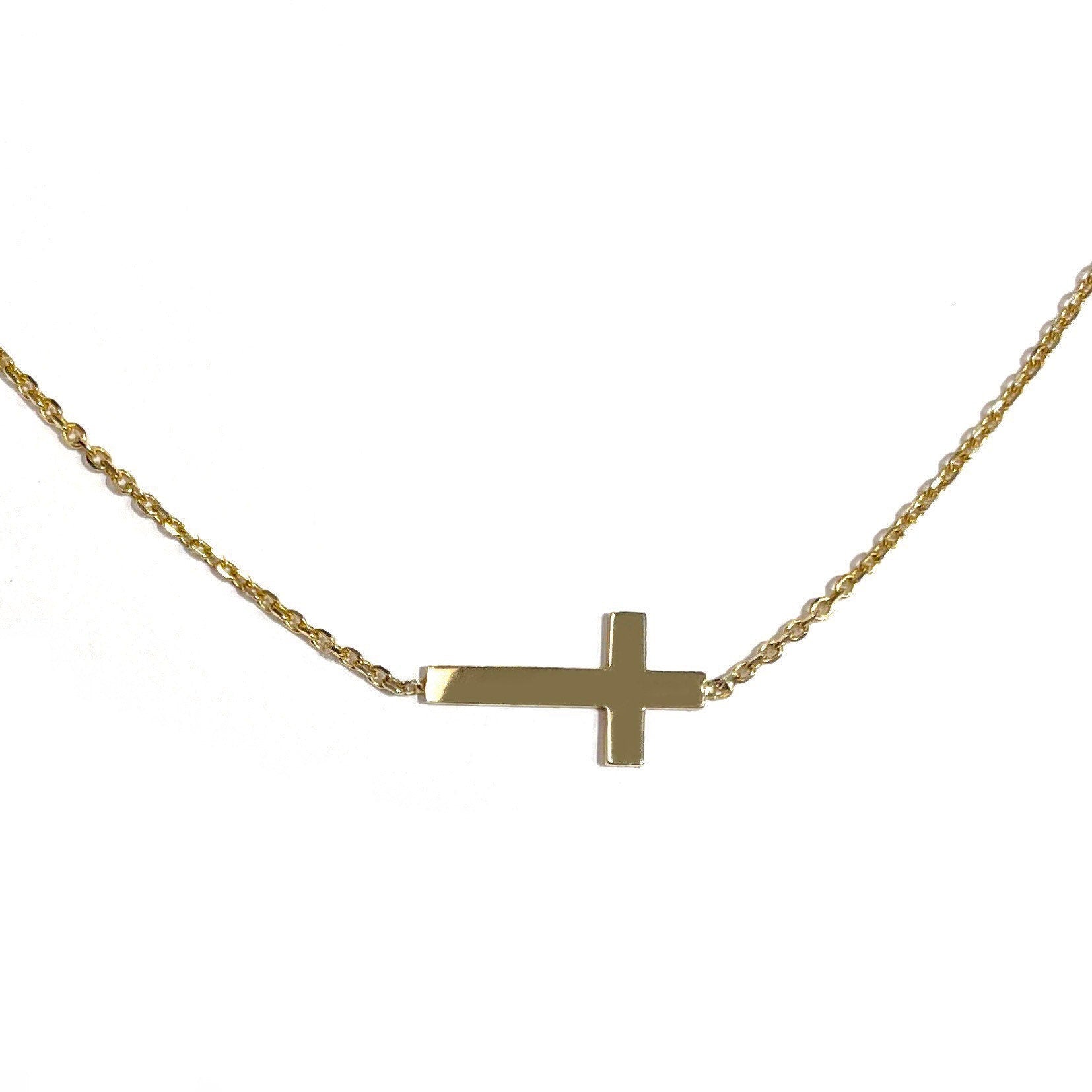 Classic Sideways Cross Choker George The Jeweler 1502