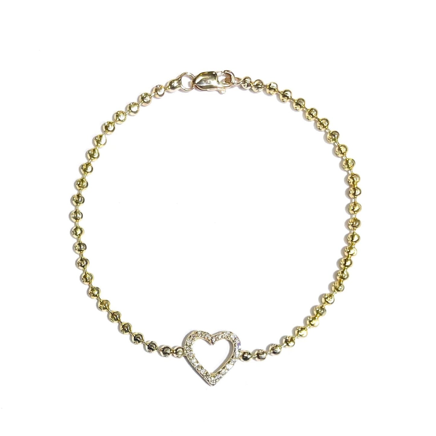 Diamond Heart Bracelet