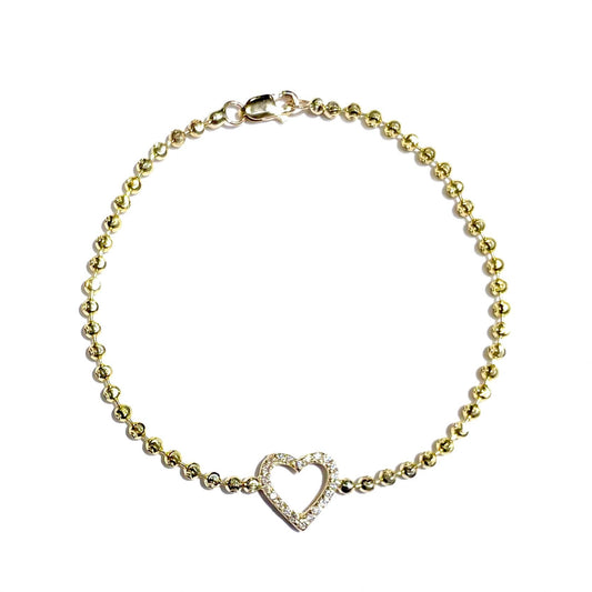 Diamond Heart Bracelet