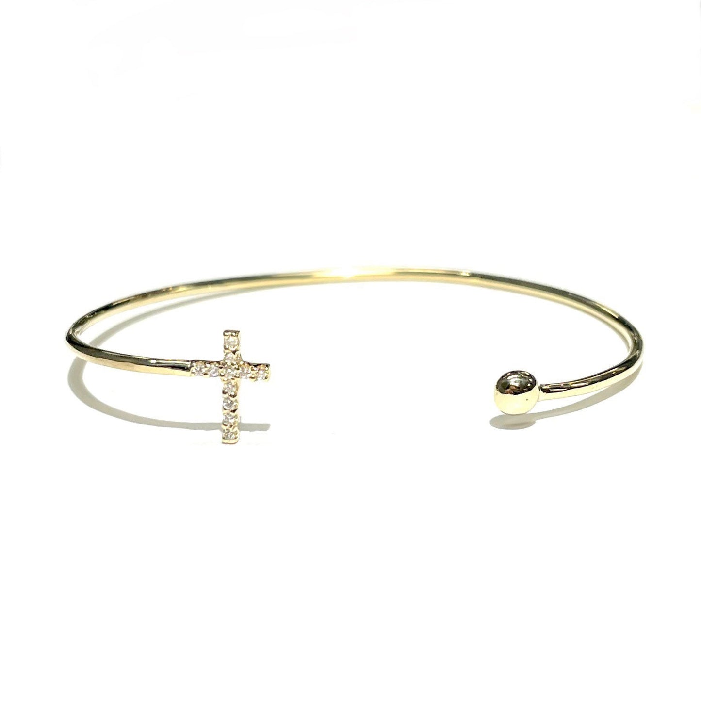 Diamond Cross Bangle