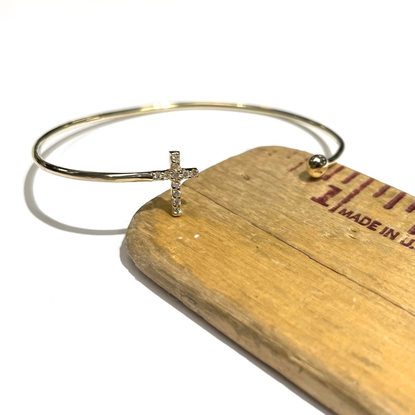 Diamond Cross Bangle
