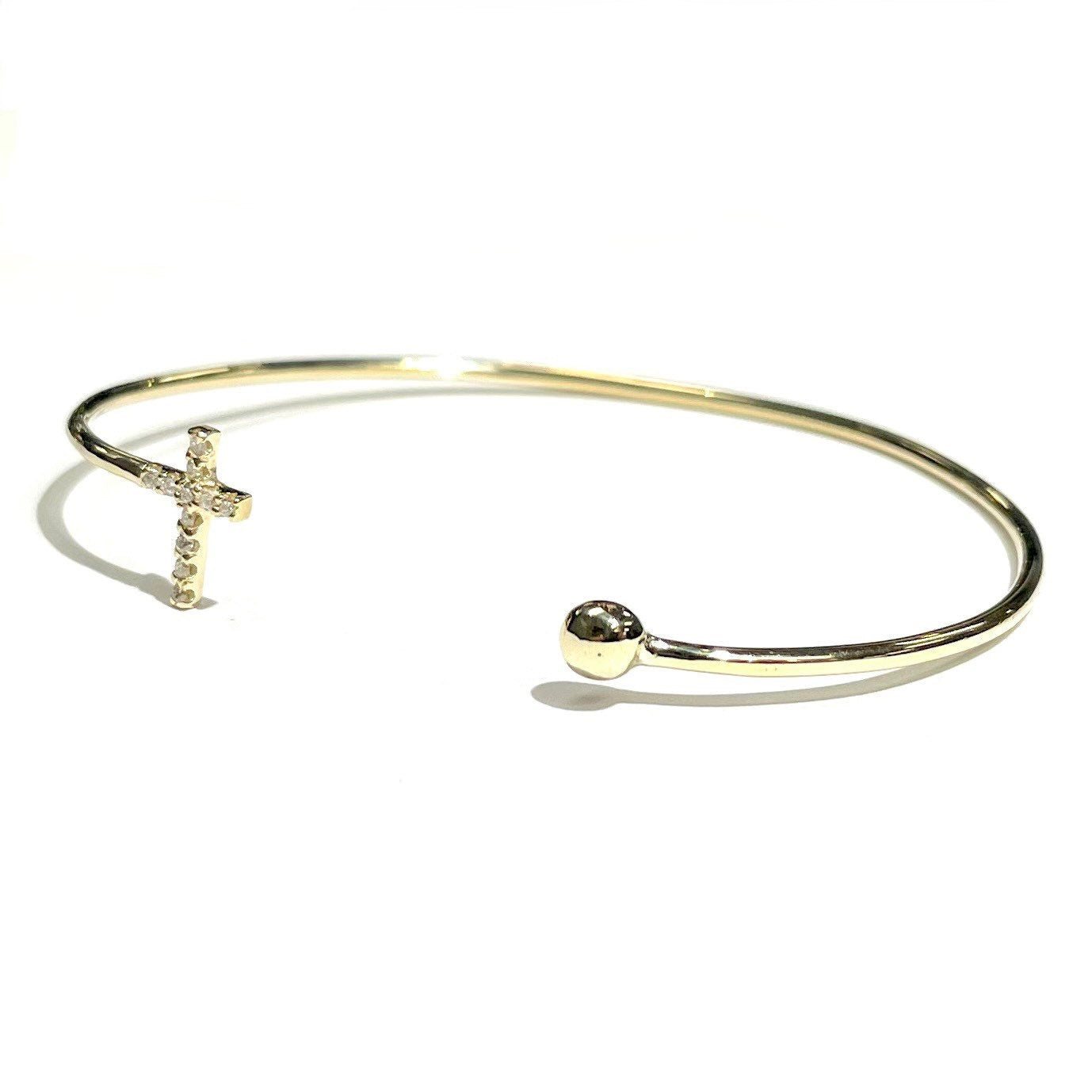 Diamond Cross Bangle