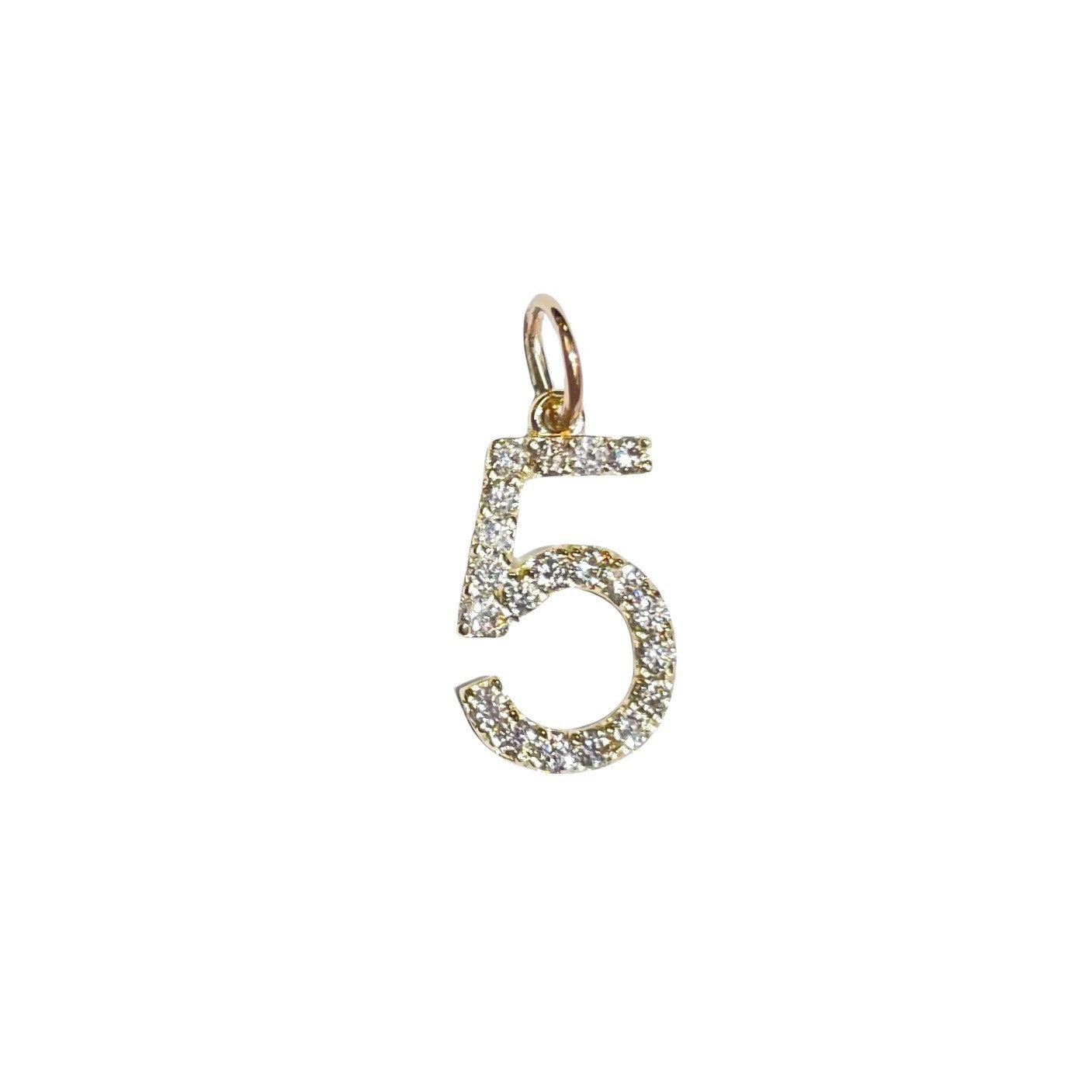 Diamond Number Pendant