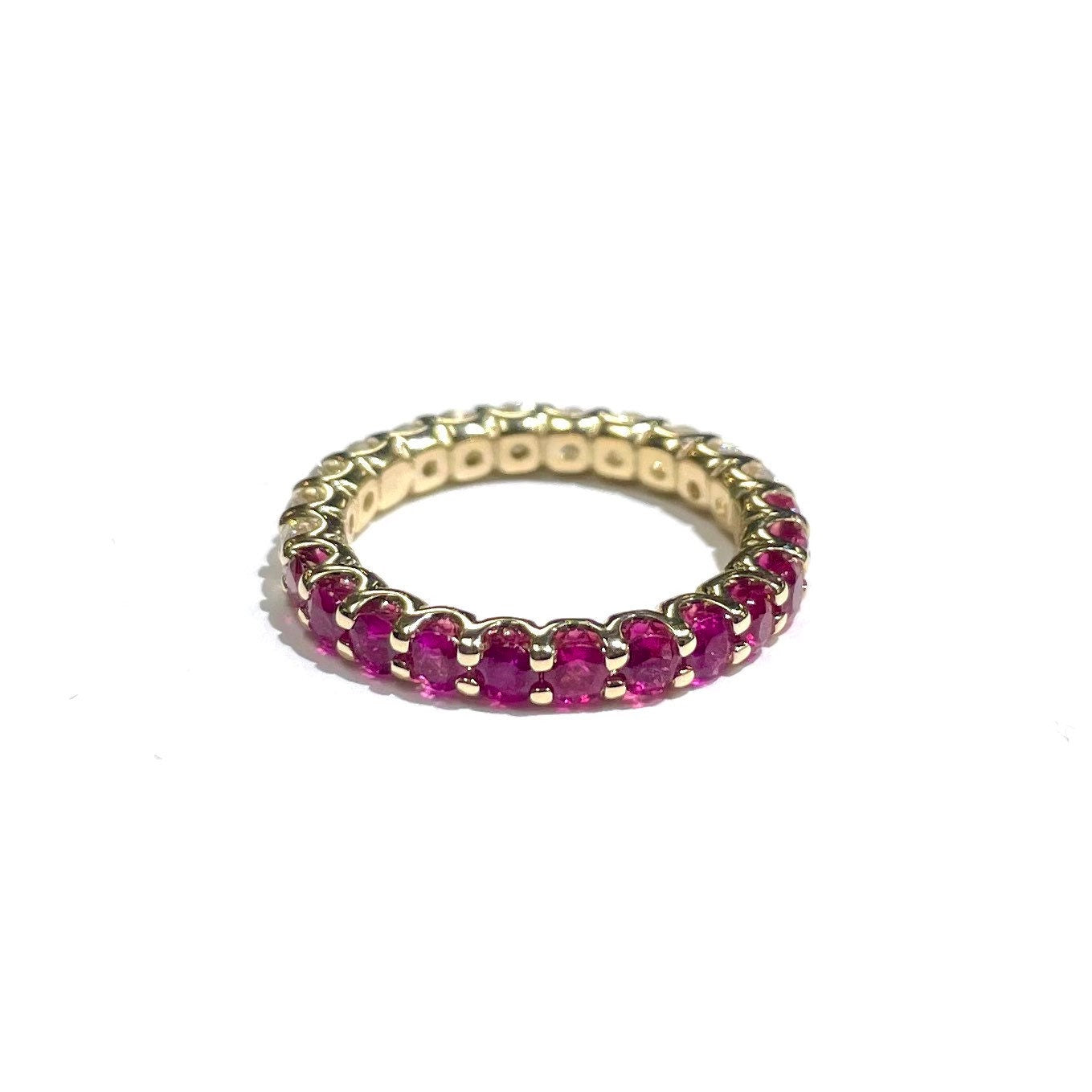 Half Diamond & Ruby Ring
