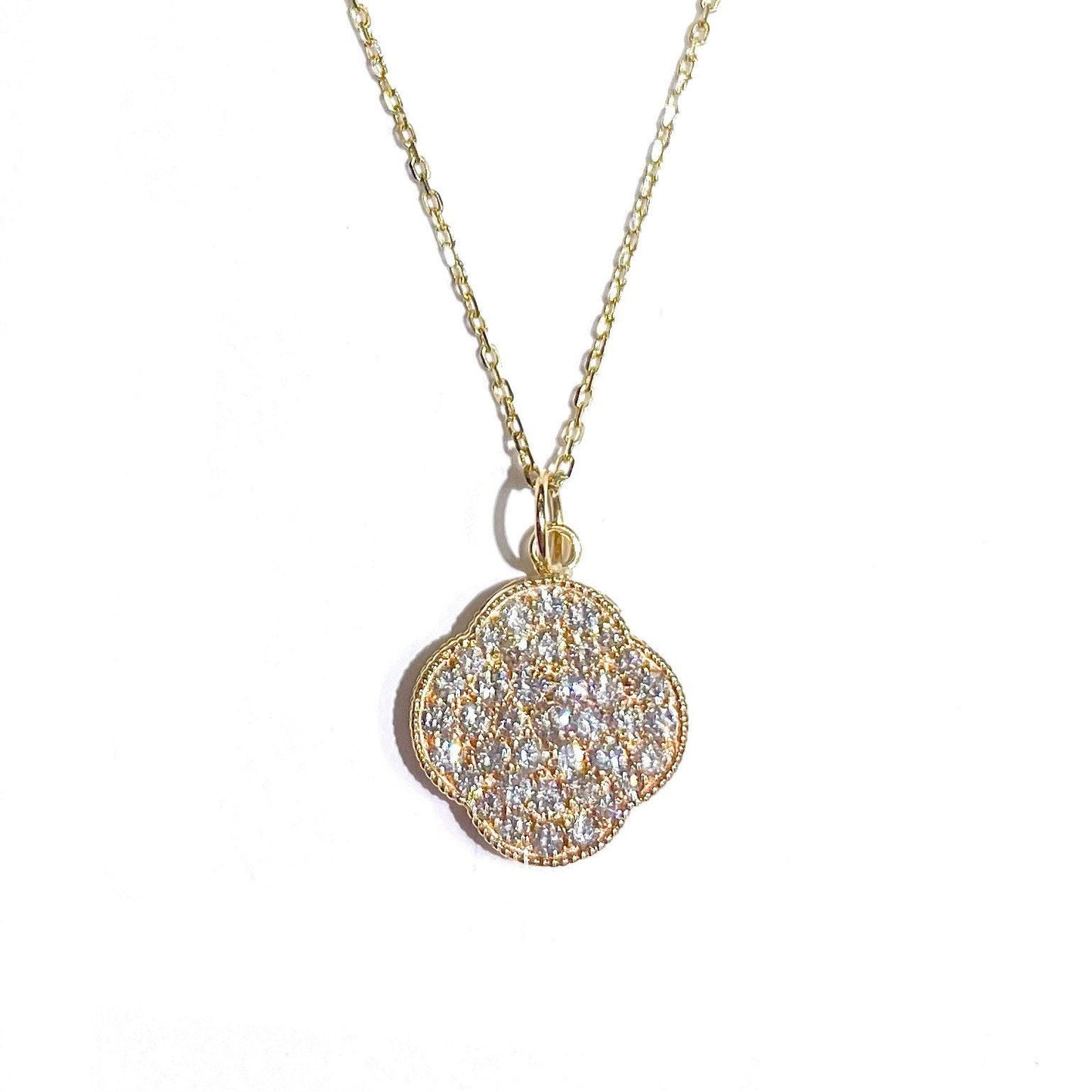 Diamond Lucky Four Leaf Clover