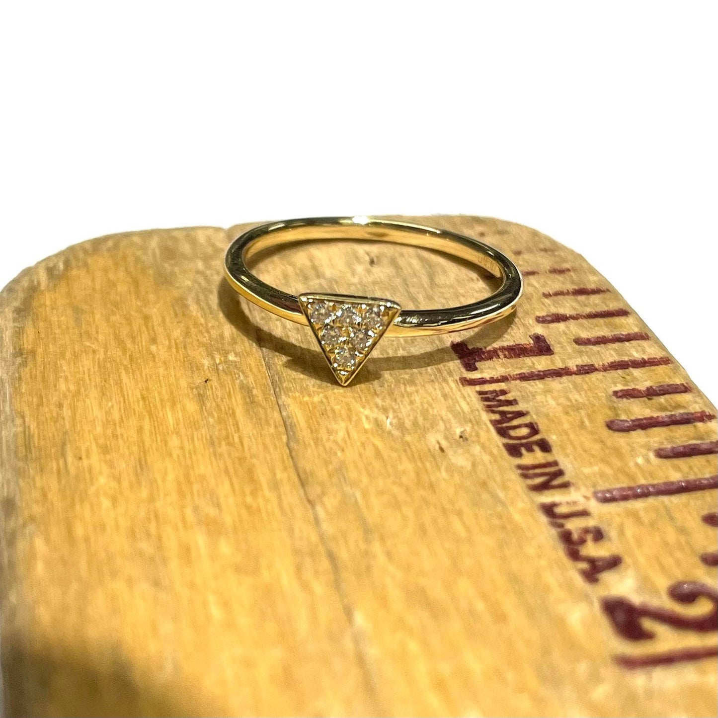 Diamond Triangle Ring