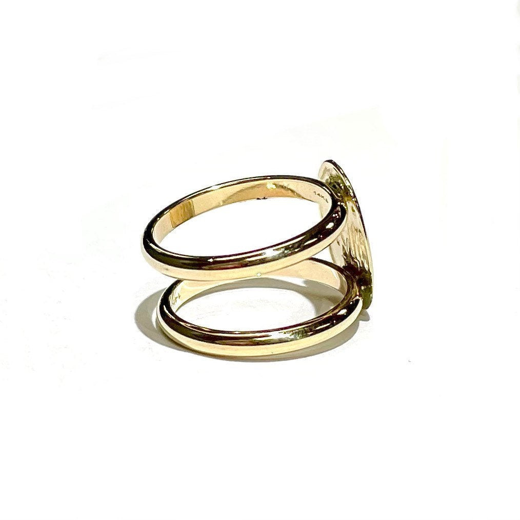 Double Band Virgin Mary Ring